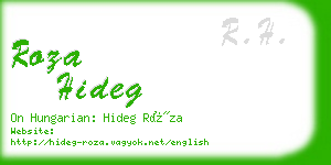 roza hideg business card